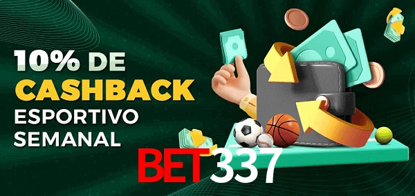 10% de bônus de cashback na Bet337